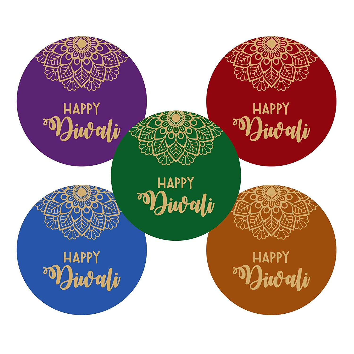 Amazon.com: Happy Diwali Party Supplies Round Stickers Festival of Lights  Party Favors Circle Sticker Labels for Diwali Gifts Box, Gift Bags - 9 x 20  Sheets : Toys & Games